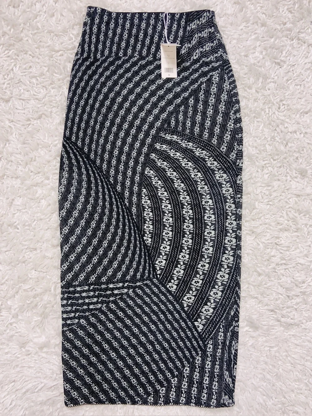 NWT $2330 Tory Burch Printed Mesh Skirt